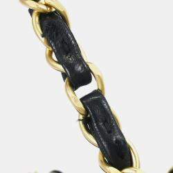 مملوكة مسبقًا حقيبة كتف شانيل أيقونية قماشية زرقاء وسط قلاب مزدوج كلاسيكية