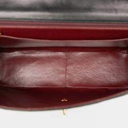 Pre Owned Chanel Black Maxi XL Classic Lambskin Single Flap