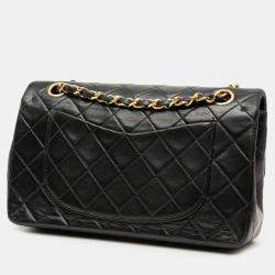 مملوكة مسبقًا Chanel Black Small Classic Lambskin Double Flap