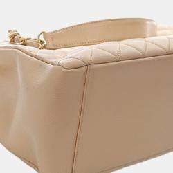 Pre Owned Chanel Brown Caviar Grand Shopping Tote