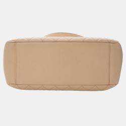 Pre Owned Chanel Brown Caviar Grand Shopping Tote