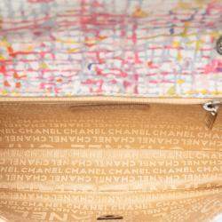 مملوكة مسبقًا Chanel Pink Small Printed Canvas Watercolor Clover Flap