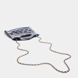 Pre Owned حقيبة شانيل تسوق 31 جلد العجل أسود نانو لامع معتق