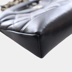 Pre Owned حقيبة شانيل تسوق 31 جلد العجل أسود نانو لامع معتق