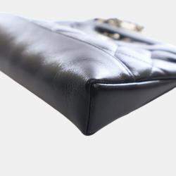 Pre Owned حقيبة شانيل تسوق 31 جلد العجل أسود نانو لامع معتق