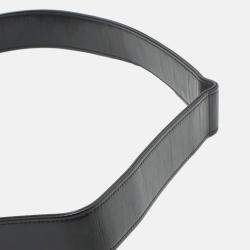 Pre Owned Chanel Black White Coated Canvas Camellia Logo Camera Bag