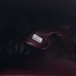 Pre Owned حقيبة كتف جلد أسود شانيل كافيار كلاسيكية ذات اللوحين كبيرة