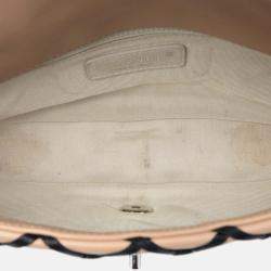 Pre Owned حقيبة فلاب شانيل كالفسكين ناعم زهري بني صغير كانيبييرز