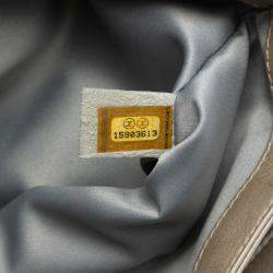 مملوكة مسبقًا حقيبة شانيل بني جلد عجل كبير محبوك بتصميم فلاب مضبوط