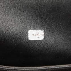 Pre Owned Chanel Black Quilted Caviar Chain Tote