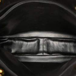 Pre Owned Chanel Black Quilted Caviar Chain Tote
