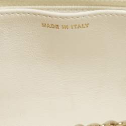 Pre Owned محفظة بسلسلة شانيل تريندي سي سي جلد وردي مبطن