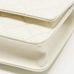 Pre Owned محفظة بسلسلة شانيل تريندي سي سي جلد وردي مبطن