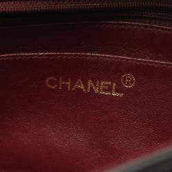 Pre Owned حقيبة كتف شانيل ماتلاسي ديانا جلد حمل أسود