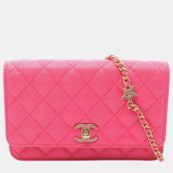 مملوكة مسبقًا حقيبة كتف شانيل ماتيلاسيه جلد العجل المحبب كافيار وردي