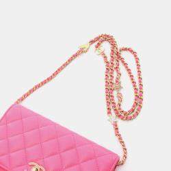 مملوكة مسبقًا حقيبة كتف شانيل ماتيلاسيه جلد العجل المحبب كافيار وردي