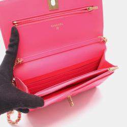 مملوكة مسبقًا حقيبة كتف شانيل ماتيلاسيه جلد العجل المحبب كافيار وردي