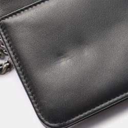 مملوكة مسبقًا حقيبة كتف شانيل بوي شانيل ماتيلسي جلد عجل محبب كافيار أسود