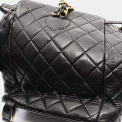 مملوكة مسبقًا Chanel Matelasse Backpack Bag In Lambskin Leather  Black