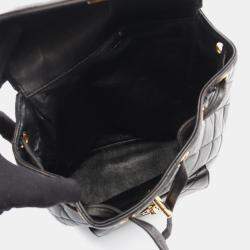 مملوكة مسبقًا Chanel Matelasse Backpack Bag In Lambskin Leather  Black