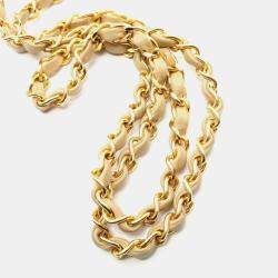 Pre Owned حقيبة شانيل كتف صغيرة ماتلاس لامبسكين جلد بيج