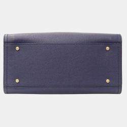 Pre Owned Chanel Handbag/Shoulder Bag  2-Way  Caviar Skin  Deauville  Navy Blue