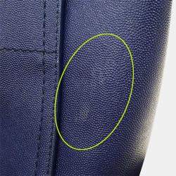 Pre Owned Chanel Handbag/Shoulder Bag  2-Way  Caviar Skin  Deauville  Navy Blue