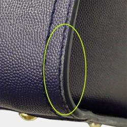 Pre Owned Chanel Handbag/Shoulder Bag  2-Way  Caviar Skin  Deauville  Navy Blue