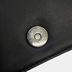 Pre Owned حقيبة شانيل سلسلة كتف ليغو بوي كوكاو مارك جلود لامعة وأحجار الراين سوداء