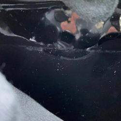 Pre Owned حقيبة شانيل سلسلة كتف ليغو بوي كوكاو مارك جلود لامعة وأحجار الراين سوداء