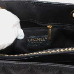 Pre Owned حقيبة شانيل ماتلاس غراند سلسلة توت جلد كافيار أسود جست