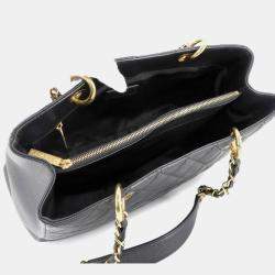 Pre Owned حقيبة شانيل ماتلاس غراند سلسلة توت جلد كافيار أسود جست