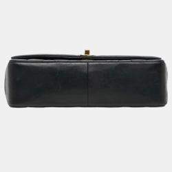 مملوكة مسبقًا Chanel Coco Mark Matelasse 25 Diana Chain Shoulder Bag  Black Lambskin