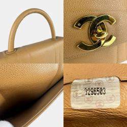 مملوكة مسبقًا Chanel Mademoiselle Handbag In Caviar Leather  Beige And Gold