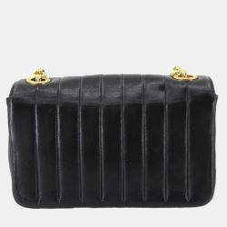 Pre Owned Chanel Bejeweled Chain Shoulder Bag In Black Lambskin