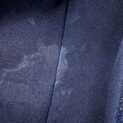 Pre Owned Chanel Boy Mini Navy Caviar Leather Chain Shoulder Bag