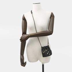 Pre Owned Chanel Matelasse Bucket Bag Black Caviar Leather