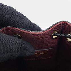 Pre Owned Chanel Matelasse Bucket Bag Black Caviar Leather