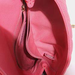 Pre Owned حقيبة شانيل "كوكو" صغيرة يد علوية مبطن جلد كافيار وردي