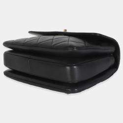 Pre Owned Chanel Black Quilted Lambskin Small Trendy CC Flap Dual Handle Bag