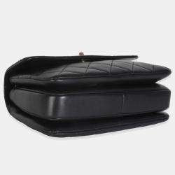 Pre Owned Chanel Black Quilted Lambskin Small Trendy CC Flap Dual Handle Bag