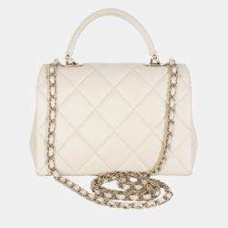 Pre Owned حقيبة شانيل كافيار بيج صغيرة \"تويست ريترو\" ذات يد علوية وغطاء قلاب