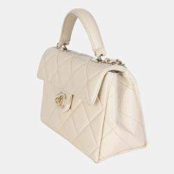 Pre Owned حقيبة شانيل كافيار بيج صغيرة \"تويست ريترو\" ذات يد علوية وغطاء قلاب