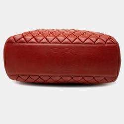 مملوكة مسبقًا Chanel Orange Small Quilted Iridescent Calfskin New Bubble Tote