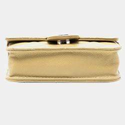 Pre Owned حقيبة حزام شانيل كافيار كلاسيك أخضر سلسلة