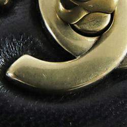 Pre Owned Chanel Black Mini Rectangular Classic Lambskin Single Flap