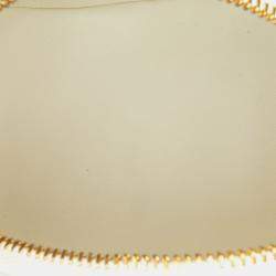 مملوكة مسبقًا حقيبة شانيل صندوق جلد الخروف الأبيض مبطن بشعار سي سي ومقبض علوي للأعمال الحرفية