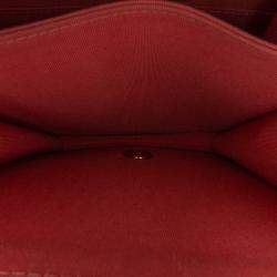 Pre Owned Chanel Pink Quilted Caviar North South Boy Flap