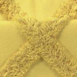 Pre Owned Chanel Yellow Medium Canvas 19 Flap