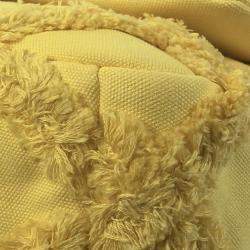 Pre Owned Chanel Yellow Medium Canvas 19 Flap